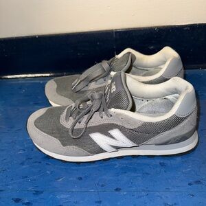 New Balance Gray and White Athletic Shoes